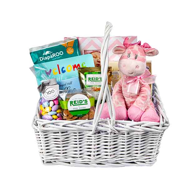 Boy & Girl Baby Shower Gift Pram Basket Wicker Hamper Newborn Christmas  Gifts